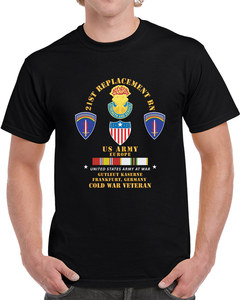 21st Replacement Bn, Us Army, Europe - Gutleut Kaserne, Franfurt, Frg W Cold Svc X 300 T Shirt