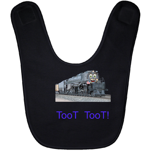 Toot Toot Train Baby Bib