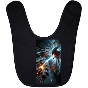 Aliens At War Baby Bib