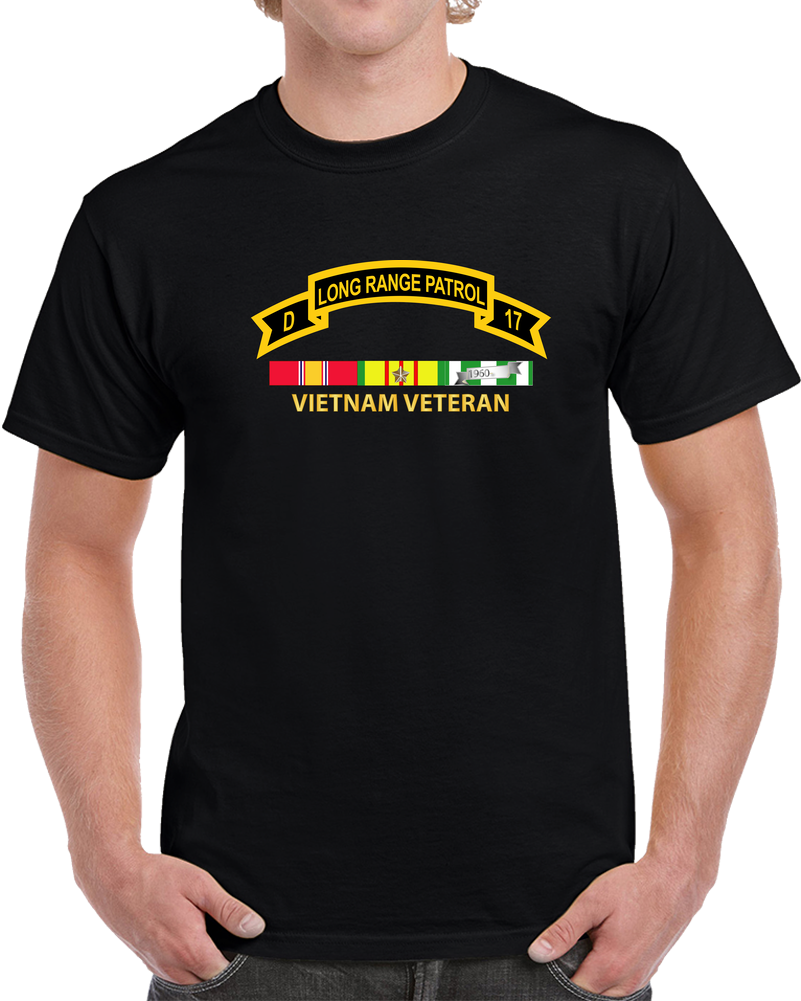 Troop D 17th Cav Long Range Patrol Vietnam Vet W Vn Svc T Shirt