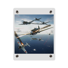 Load image into Gallery viewer, Acrylic Wall Art Panel - Curtis P-40 Kittyhawk w Machine Guns Blazing
