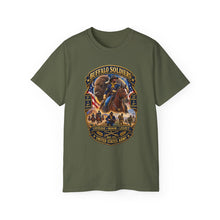 Load image into Gallery viewer, Unisex Ultra Cotton Tee - Overall Buffalo Soldiers Tribute - 3D - Enhanced

