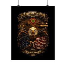 Load image into Gallery viewer, Matte Poster - 24th Infantry Division - Desert Storm
