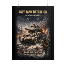 Load image into Gallery viewer, Rolled Posters - 761st Tank Battalion in action  - Honoring the 761st Tank Battalion
