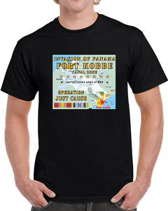 Invasion Of Panama - Just Cause - Fort Kobbe - Cz W Svc Ribbons W Map X 300 T Shirt