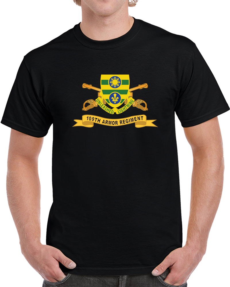 109th Armor Regiment W Br - Ribbon X 300 Classic T Shirt, Crewneck Sweatshirt, Hoodie, Long Sleeve