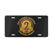Load image into Gallery viewer, Army 2nd General Hospital Landstuhl Germany 3D Enhanced Vanity Plate
