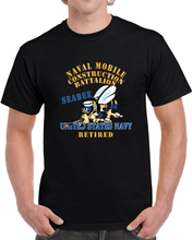 Load image into Gallery viewer, Navy - Seabee - Retired X 300 T Shirt
