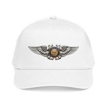 Load image into Gallery viewer, Mid Profile Baseball Cap - USCG - Aviator Badge - Auxiliary wo txt - 3D - Enhanced
