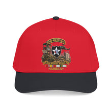 Load image into Gallery viewer, Mid Profile Baseball Cap - Army - 2nd Infantry Division w Br - Ribbon COLD WAR Vet Tab - Korea - 3D - Enhanced
