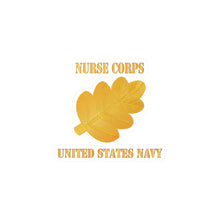 Load image into Gallery viewer, Kiss-Cut Vinyl Decals - Navy Nurse Corps Pin Branch w Txt wo Oak Leaf X 300 - 6X6 IN
