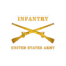 Load image into Gallery viewer, Kiss-Cut Stickers - Army - Infantry - Branch - US Army X 300
