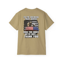 Load image into Gallery viewer, Unisex Ultra Cotton Tee - To the Soldiers that Serve
