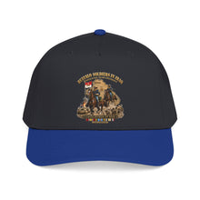 Load image into Gallery viewer, Mid Profile Baseball Cap - Army - Buffalo Soldiers in Iraq - OIF - Cavalrymen at War  w IRAQ SVC - 3D - Enhanced
