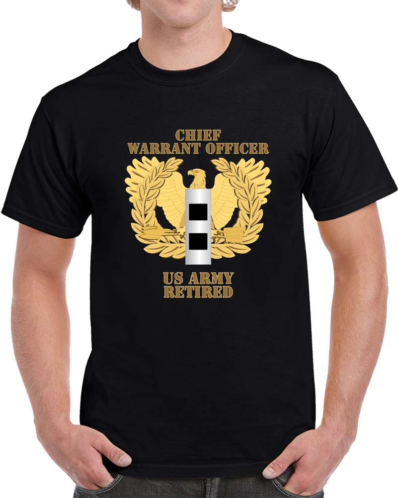 Emblem - Warrant Officer - Cw2 - Retired X 300 T Shirt