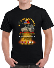 Load image into Gallery viewer, 3rd Armored Division  - Gelnhausen, Germany - M109 Howitzer Sp  - Spearhead W Fire - 1973-76 - Cold X 300 T Shirt
