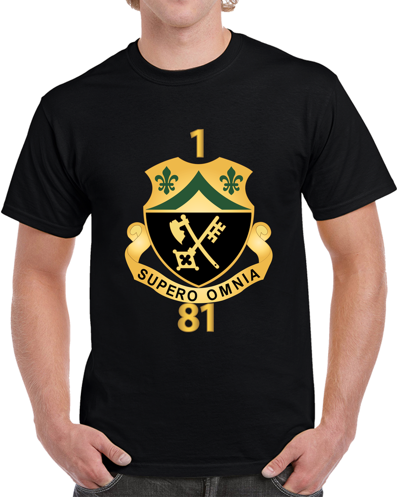 1st Battalion, 81st Armor - Dui W Regiment Number X 300 T Shirt