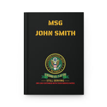 Load image into Gallery viewer, Hardcover Journal Matte - Your Military Experience Journal with Service Ribbons
