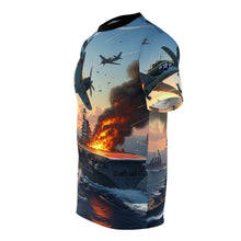 Load image into Gallery viewer, Unisex Tee - AOP - WWII Battle of Midway

