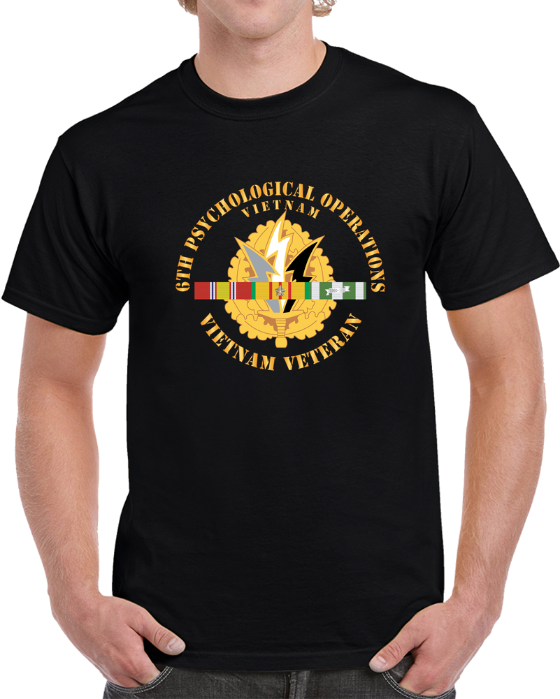 6th Psychological Operations W Svc Ribbons X 300 T Shirt