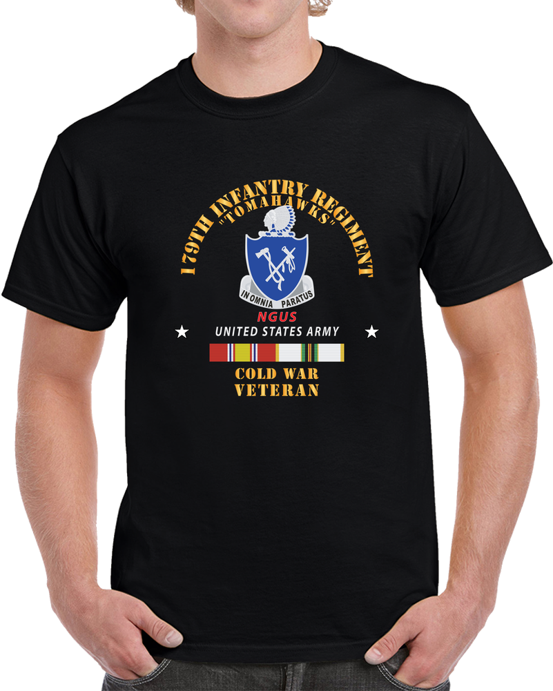 179th Infantry Regiment - Ngus W Cold War Svc X 300 T Shirt