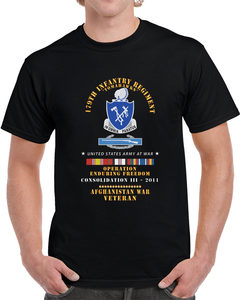 179th Infantry Regiment - Tomahawks - Afghanistan - Consolidation Iii - 2011 W Cib -  Oif - Afghan Svc X 300 T Shirt