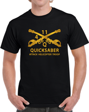 Load image into Gallery viewer, Atk Helicopter Troop - Q - 4 - 11th Acr - Branch W Txt X 300 T Shirt
