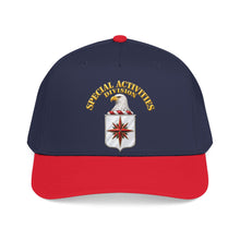 Load image into Gallery viewer, Mid Profile Baseball Cap - Special Activities Division - COA - Central Intelligence Agency - 3D - Enhanced
