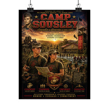 Load image into Gallery viewer, Camp Sousley - Military Adventure Camp - Tribute Matte Poster — "Preparing Leaders for Tomorrow"
