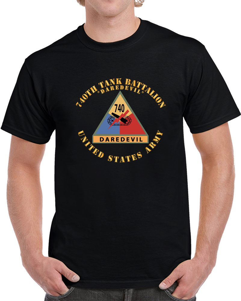 740th Tank Battalion Ssi - Daredevil - Us Army X 300 T Shirt