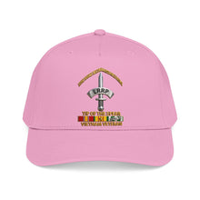 Load image into Gallery viewer, Mid Profile Baseball Cap - Army - Badge - LRRP - Tip of the Spear - Vietnam Vet w SVC - 3D - Enhanced
