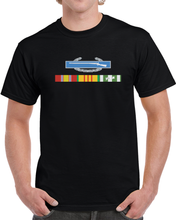 Load image into Gallery viewer, Vietnam Ribbons Svc Bar W Cib Wo Campaign Star T Shirt
