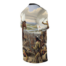 Load image into Gallery viewer, AOP Unisex Tee - General Custer at the Battle of Little Bighorn
