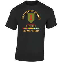 Load image into Gallery viewer, Army - Ssi - 1st Infantry Division - Big Red One - Vietnam Veteran W Vn Svc Bar X T Shirt
