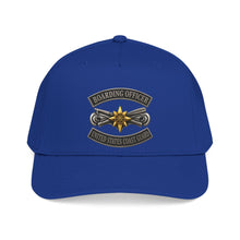 Load image into Gallery viewer, Mid Profile Baseball Cap - USCG - Boarding Officer w txt - 3D - Enhanced
