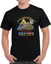 Load image into Gallery viewer, Army - 761st Tank Battalion - Black Panthers - W Tank W Ssi Wwii  Eu Svc T Shirt
