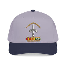 Load image into Gallery viewer, Mid Profile Baseball Cap - Army - Badge - LRRP - Tip of the Spear - Vietnam Vet w SVC - 3D - Enhanced
