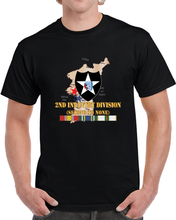 Load image into Gallery viewer, Army - Korea Map - 2nd Infantry Div - Second To None W Svc X 300 T Shirt
