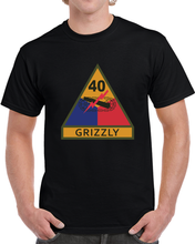 Load image into Gallery viewer, Ssi - 40th Armored Division W Name Tape X 300 T Shirt
