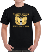 Load image into Gallery viewer, Army - Warrant Officer - W01 - Combat Veteran - Flat - Eagle And Bar X 300 T Shirt

