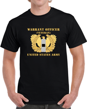 Load image into Gallery viewer, Army - Warrant Officer - W01 - Veteran - Flat - Eagle And Bar X 300 T Shirt

