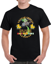 Load image into Gallery viewer, Army - Vietnam Combat Cavalry Veteran W 9th Cav Helicopter X 300 T Shirt
