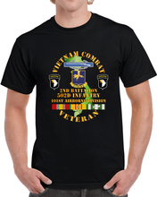 Load image into Gallery viewer, Army - Vietnam Combat Vet - 2nd Bn 502nd Infantry - 101st Airborne Div Ssi T Shirt
