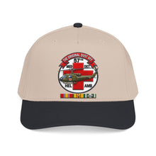 Load image into Gallery viewer, Mid Profile Baseball Cap - Army - 57th Medical Co - Original Dustoff - Vietnam w VN SVC - 3D - Enhanced
