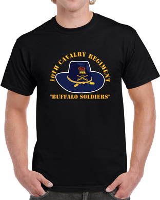 Army - 10th Cavalry Regiment W Cav Hat - Buffalo Soldiers T Shirt