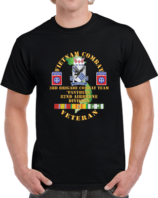 Army - Vietnam Combat Vet - 3rd Bde Cbt Team, 82nd Airborne Div - Panthers - Vn Svc  X 3 T Shirt