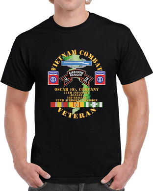 Army - Vietnam Combat Vet - O Co 75th Infantry (ranger) - 3rd Bde 82nd Airborne Divssi W V T Shirt
