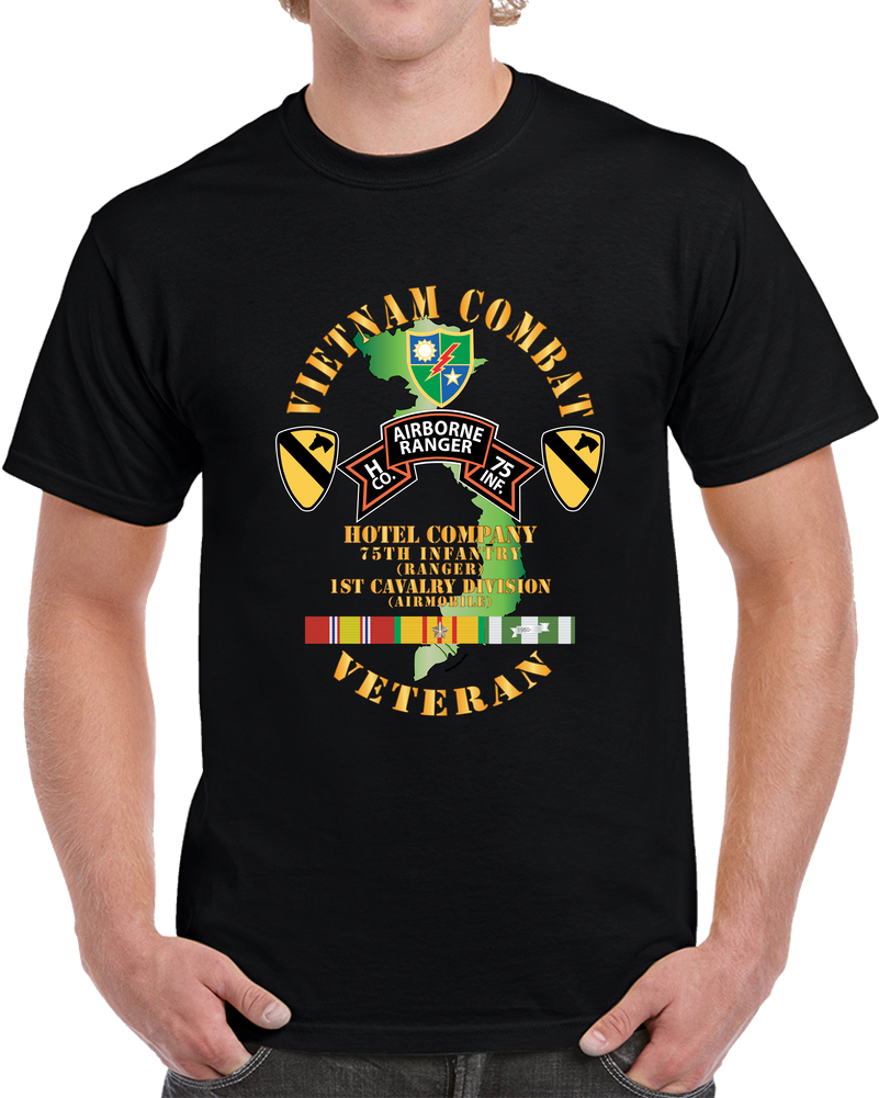 Army - Vietnam Combat Veteran - H Co 75th Inf Ranger - 1st Cav Div X 300 T Shirt