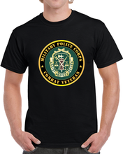 Load image into Gallery viewer, Army - Military Police Corps Regimental Crest - Combat Veteran X 300 T Shirt
