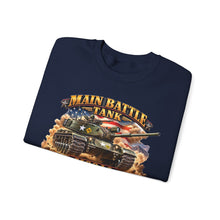Load image into Gallery viewer, Crewneck Sweatshirt - Army - Main Battle Tank - M60A1 w Fire- Right Face - 3D - Enhanced
